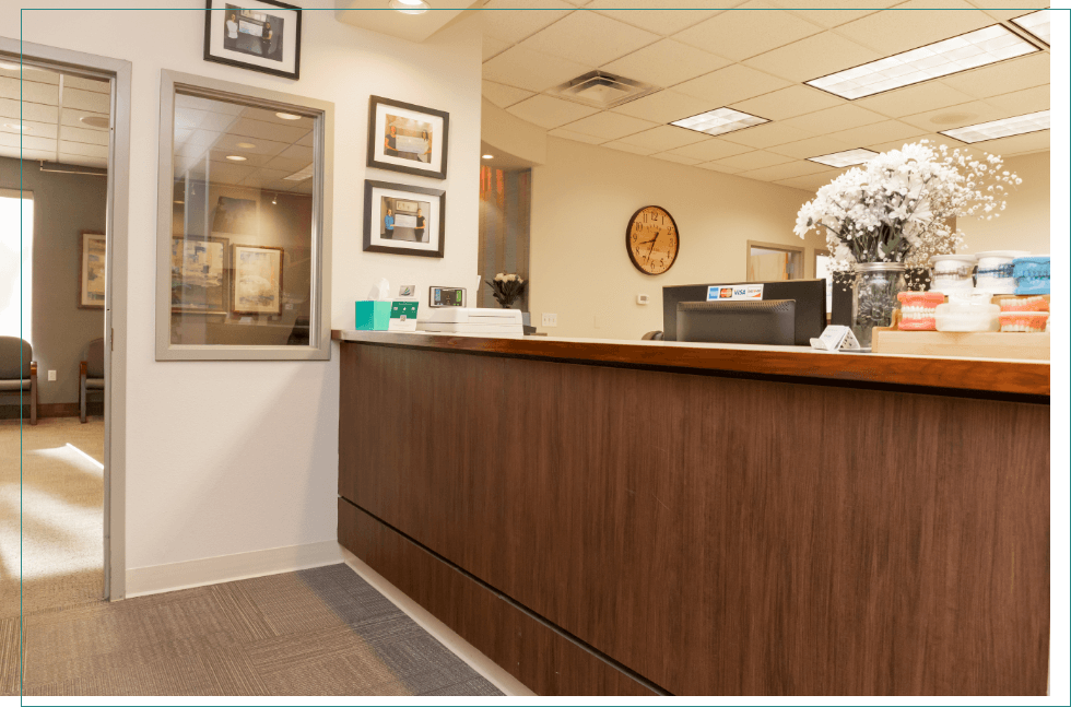 Dental office front desk