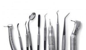 Assortment of various dental tools.